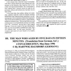 Hausdorf,UFOs 1977,Chile,Corporal Valdes,FSR1999V44N2