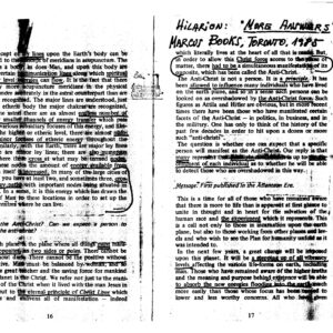Hilarion,Revelations,Cook