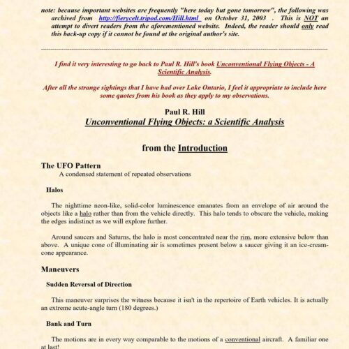 Hill,Paul,Unconventional flying objects-2 - Imagen 1