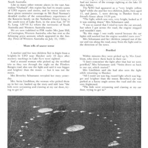 Hill,UFOs 1989,Lake Eyre,Australia,FSR90V35N2