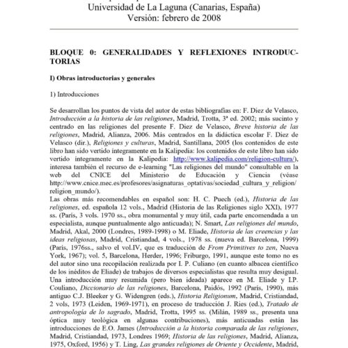 Historia Religiones,Bibliografia - Imagen 1