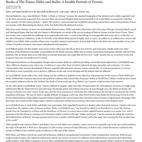 Hitler and Stalin,M.Kakutani - Imagen 1