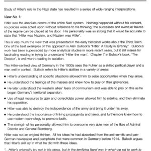 Hitler s role in Nazi state Chapter 9