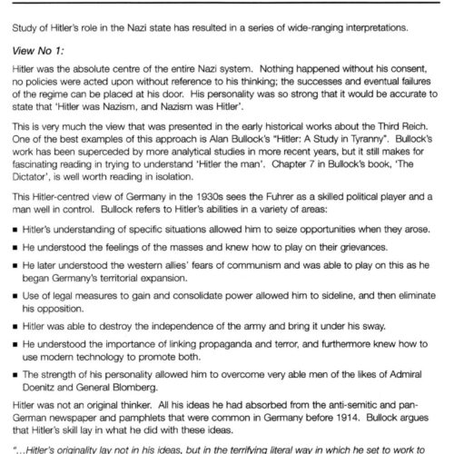 Hitler s role in Nazi state Chapter 9 - Imagen 1