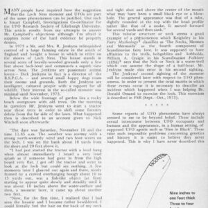 Holiday,UFOs and Loch Ness Monster,FSR74V20N6
