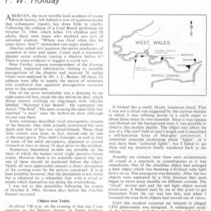 Holiday,UFOs at Aberfan,Coal Disaster,FSR74V18N4