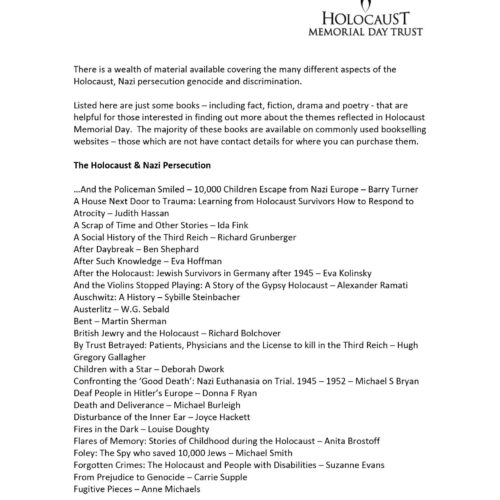 Holocaust and Nazi persecution,Bibliography - Imagen 1