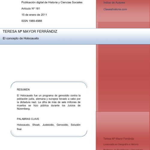 Holocausto,Concepto,T.M.M.Ferrandiz - Imagen 1