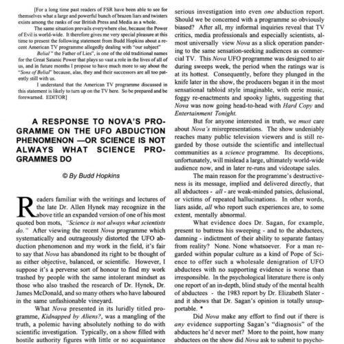 Hopkins,UFO Abduction Phenomenon,FSR96V41N1 - Imagen 1