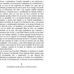 Howard P. Lovecraft,Del mas alla