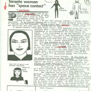 Howard,Joan,Space contact 1968