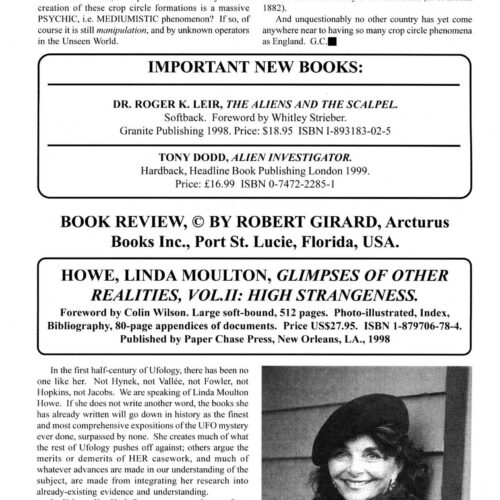 Howe,Linda,High strangeness,Bob Girard,FSR1999V44N1 - Imagen 1