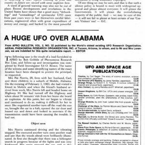 Huge UFO 1983,Alabama,FSR1984V30N2