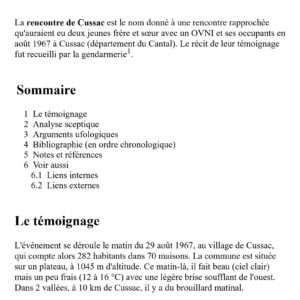 Humanoides 1967,Cussac,Francia