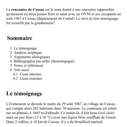 Humanoides 1967,Cussac,Francia - Imagen 1