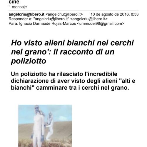 Humanoides en Italia 2009.Angelo Crosignani,CRIU - Imagen 1