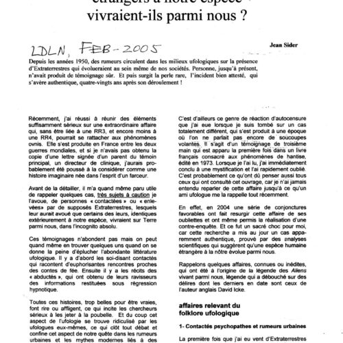 Humanoides entre nosotros,Jean Sider - Imagen 1