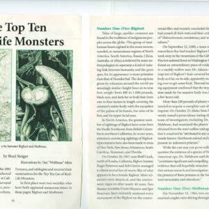 Humanoids Top Ten,Brad Steiger