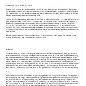 Huxley,Aldous,Heaven and hell