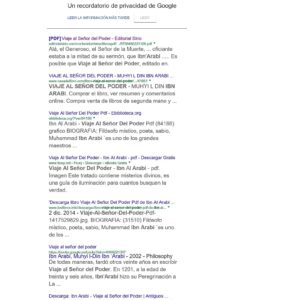 Ibn Arabi,Viaje al Senyor del Poder