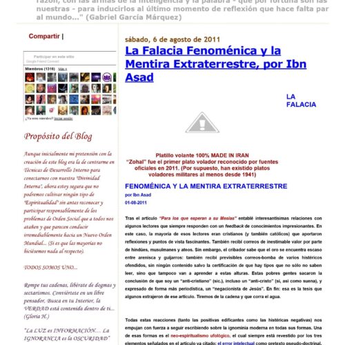 Ibn Asad,La falacia fenomenica y la mentira extraterrestre-1 - Imagen 1