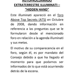 Illuminati,Hidden Hand