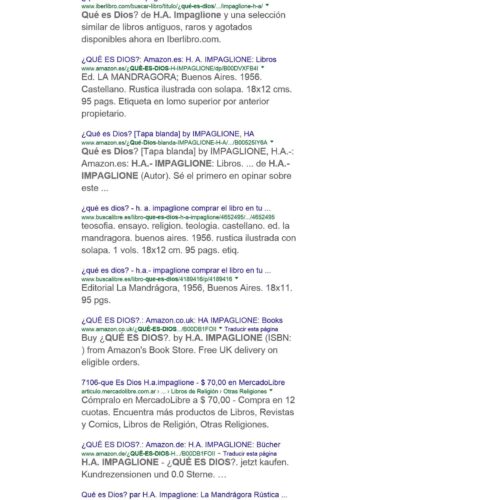 Impaglione,H.A.,Que es Dios - Imagen 1