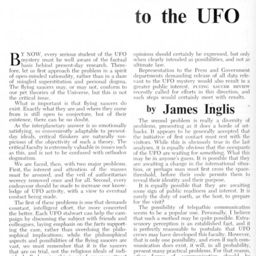 Inglish,Unified Approach to UFOs,FSR58V4N6 - Imagen 1