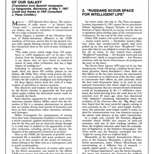 Intelligent Life in Space,FSR1988V33N2 - Imagen 1