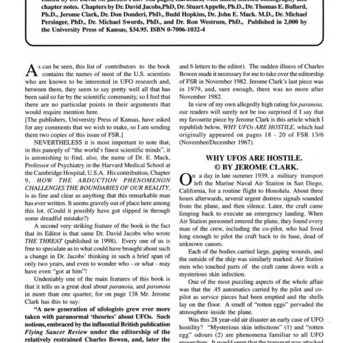 Jacobs,UFOs and Abductions,FSR2002V47N4 - Imagen 1