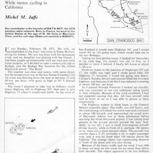 Jaffe,UFOs 1971,California,FSR-CH 1971 N 5