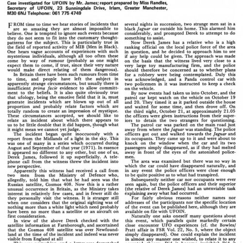 James-Randles,Desappearing car 1971,England,FSR77V23N3 - Imagen 1