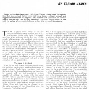 James,Trevor,Case for Contact,Part Two,FSR1962,V8N1