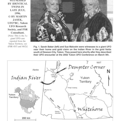 Jasek,Giant UFO 1996 in gold mine,Yukon,Canada,FSR2002V47N3 - Imagen 1