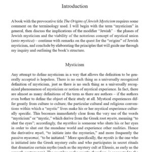 Jewish Mysticism,Schaeffer
