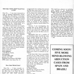 Johnson,UFO sound 1979,England,FSR 1984V29N6