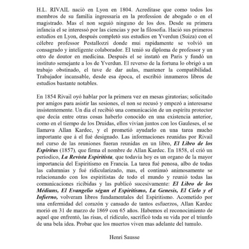 Kardec,Sausse,Biografia de Allan Kardec - Imagen 1
