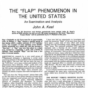 Keel,UFO Flap Phenomenon in U.S.A.,FSR-SI 1969 N 2,Beyond Condon