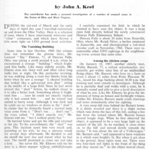 Keel,UFOs 1967,Ohio,FSR67V13N3