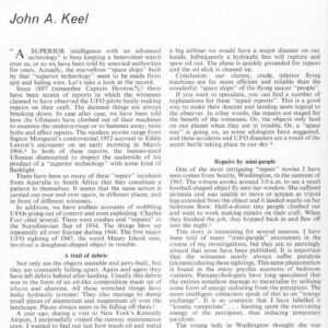 Keel,UFOs Superior Technology,FSR69V15N5