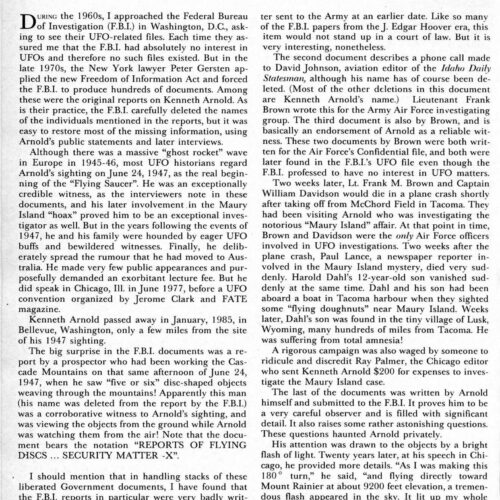Kenneth Arnold and the F.B.I.,FSR87V32N5 - Imagen 1