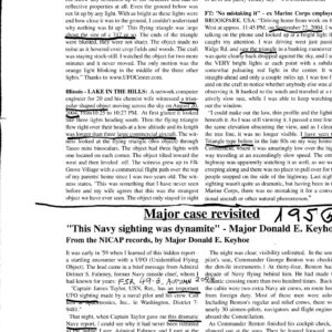 Keyhoe,UFOs 1956,Maryland,FSR2004V49N3