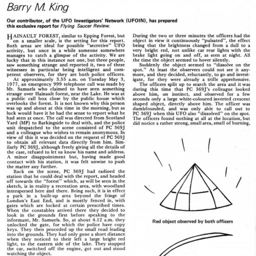 King,UFO 1977,English Lake,FSR77V23N2 - Imagen 1
