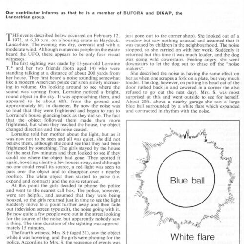 Knowles,UFO 1972,England,FSR-CH 1972 N 10 - Imagen 1