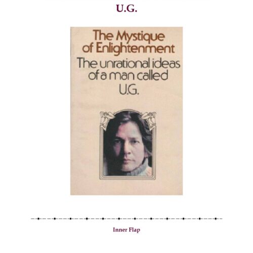 Krishnamurti,U.G.,The Mystique of Enlightenment - Imagen 1