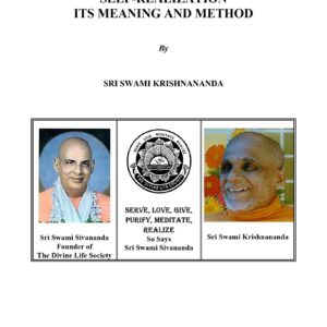 Krishnananda,Self realization,Its meaning and method