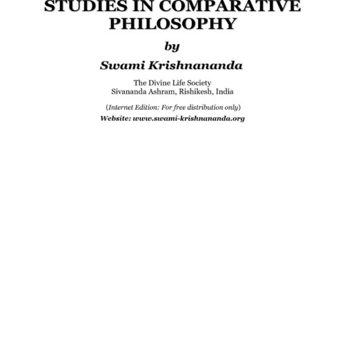 Krishnananda,Studies in comparative philosphy - Imagen 1