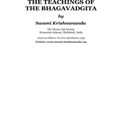 Krishnananda,Teachings of Bhagavad Gita - Imagen 1