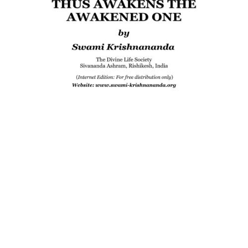Krishnananda,Thus awakens the Awakened One - Imagen 1