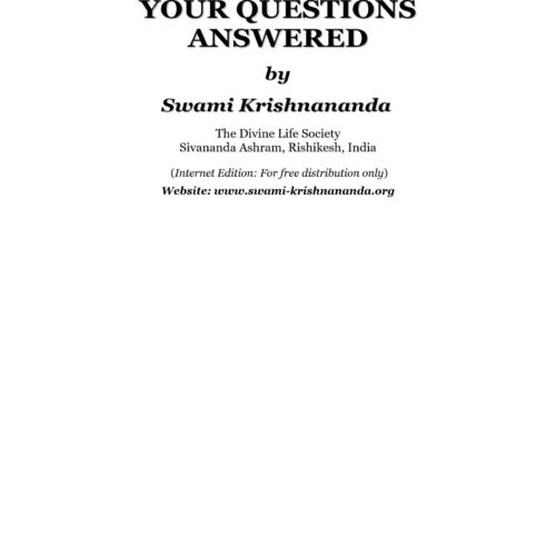 Krishnananda,Your questions answered - Imagen 1